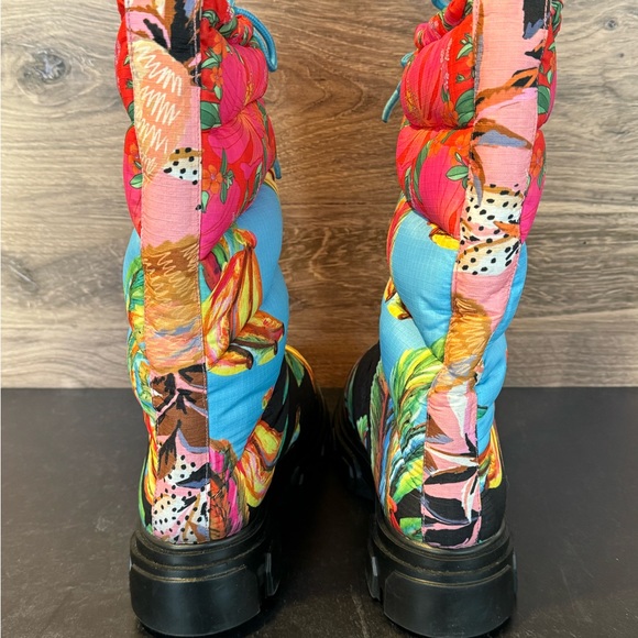 NWT FARM Rio Black Chevron Forest Puffy Tall Boot Womens 8.5 - Picture 7 of 16